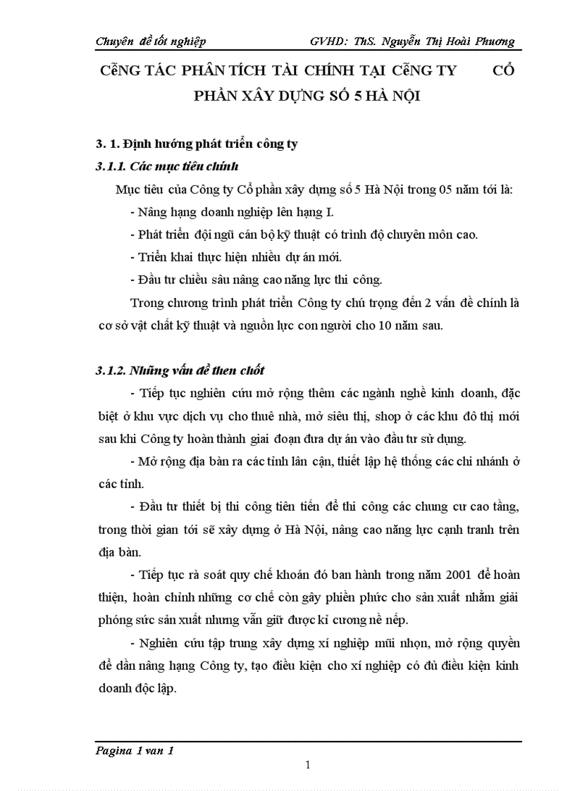 image for page Hoàn thiện Phân tích tài chính doanh nghiệp tại Công ty Cổ phần Xây dựng số 5 Hà Nội