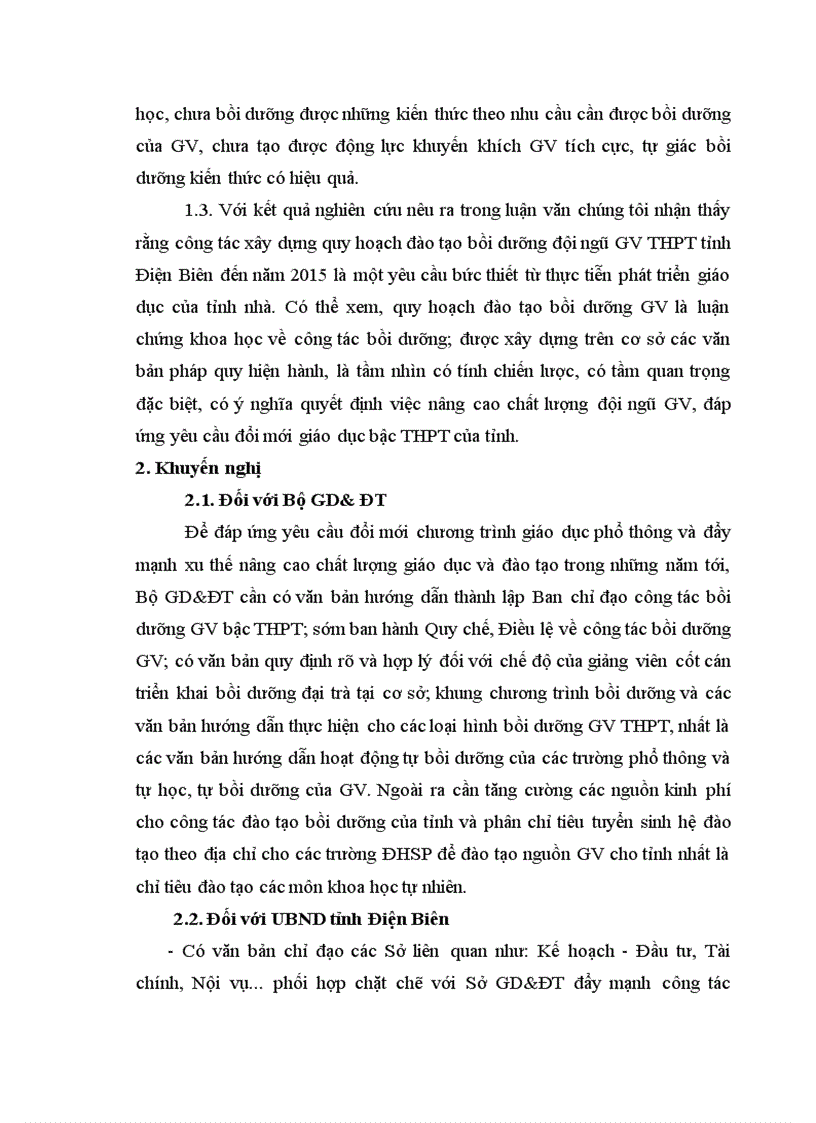 image for page Quy hoạch đào tạo bồi dưỡng đội ngũ giáo viên Trung học Phổ thông tỉnh Điện Biên đến năm 2015 1