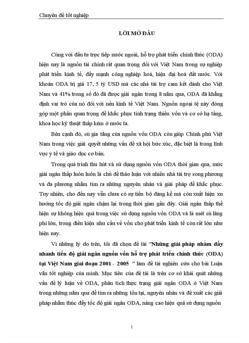 image for page Những giải pháp nhằm đẩy nhanh tiến độ giải ngân nguồn vốn hỗ trợ phát triển chính thức ODA tại Việt Nam giai đoạn 2001 2005