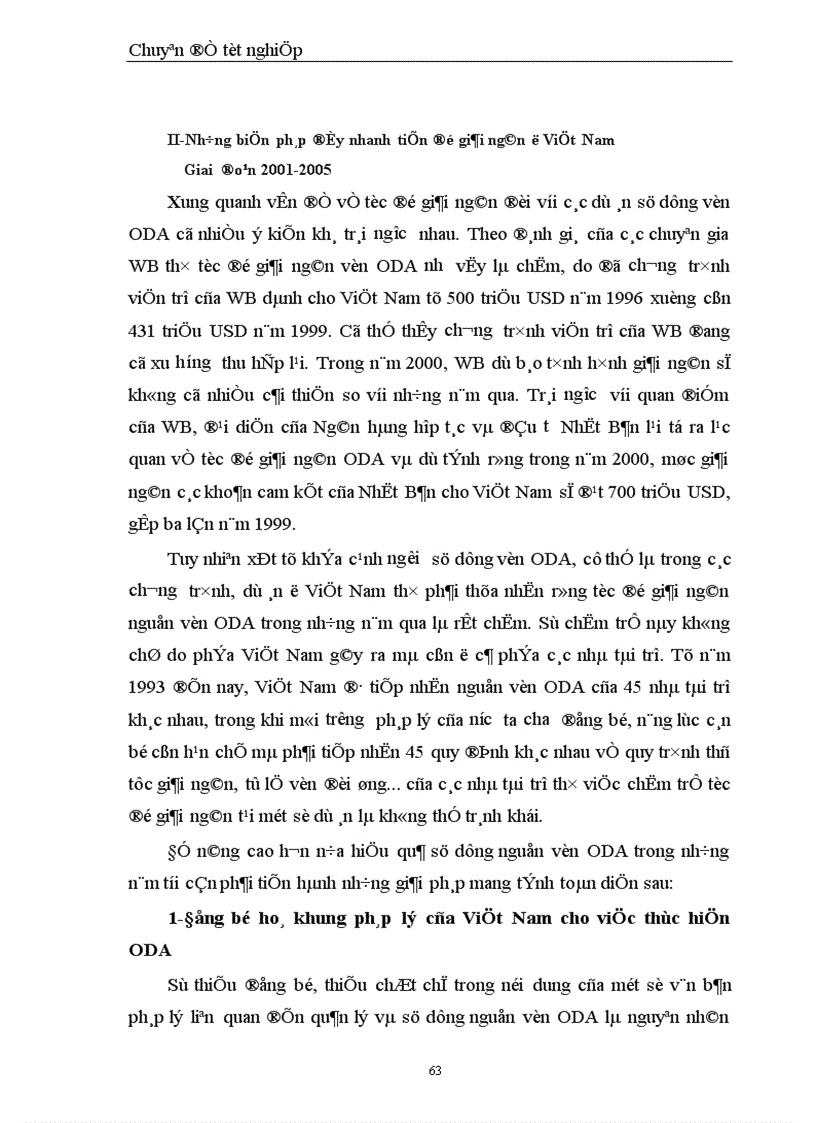 image for page Những giải pháp nhằm đẩy nhanh tiến độ giải ngân nguồn vốn hỗ trợ phát triển chính thức ODA tại Việt Nam giai đoạn 2001 2005