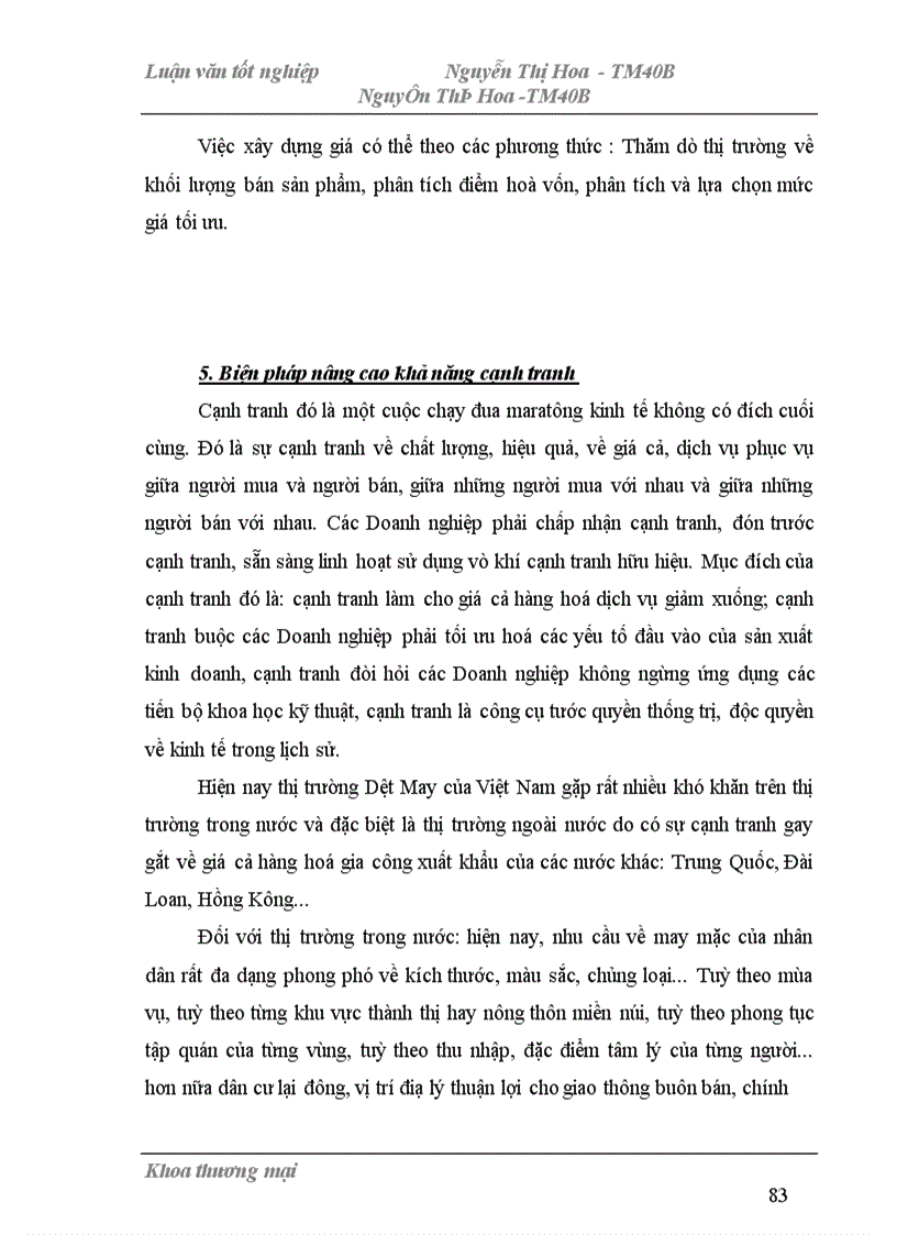 image for page Một số biện pháp phát triển thị trường bán trong nước của Công ty Dịch vụ Thương mại số 1 thuộc Tổng Công ty Dệt May Việt Nam 1