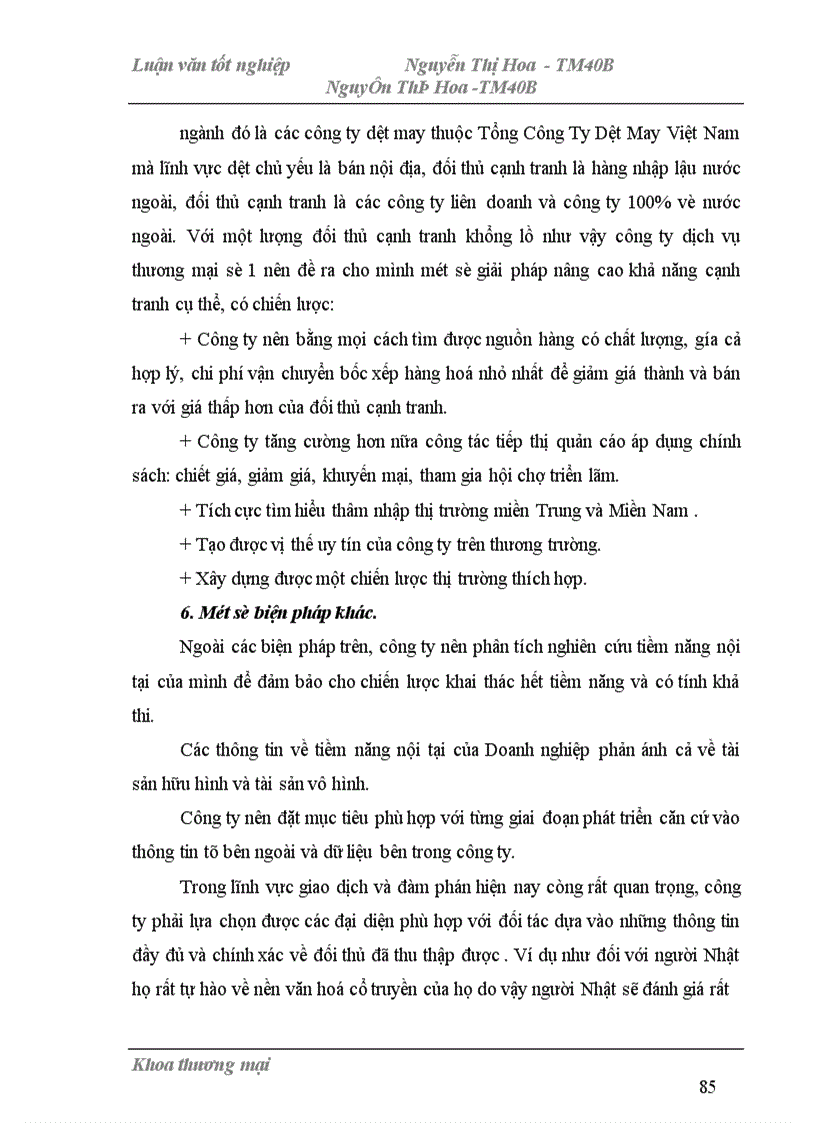 image for page Một số biện pháp phát triển thị trường bán trong nước của Công ty Dịch vụ Thương mại số 1 thuộc Tổng Công ty Dệt May Việt Nam 1