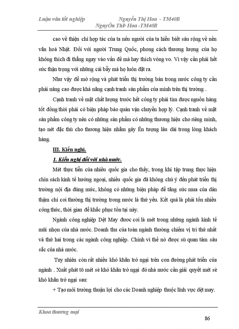 image for page Một số biện pháp phát triển thị trường bán trong nước của Công ty Dịch vụ Thương mại số 1 thuộc Tổng Công ty Dệt May Việt Nam 1