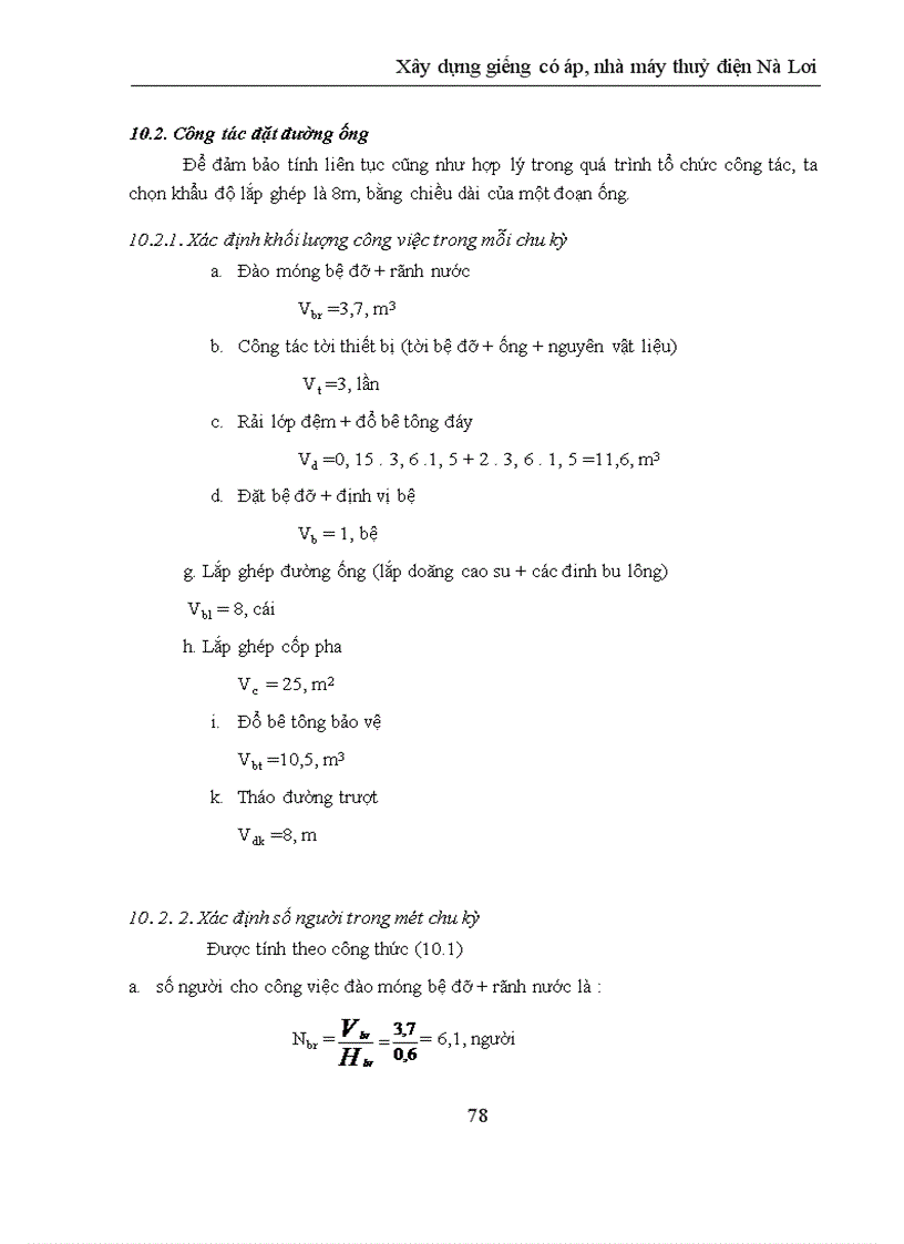 image for page Xây dựng giếng có áp nhà máy thuỷ điện Nà Lơi 1