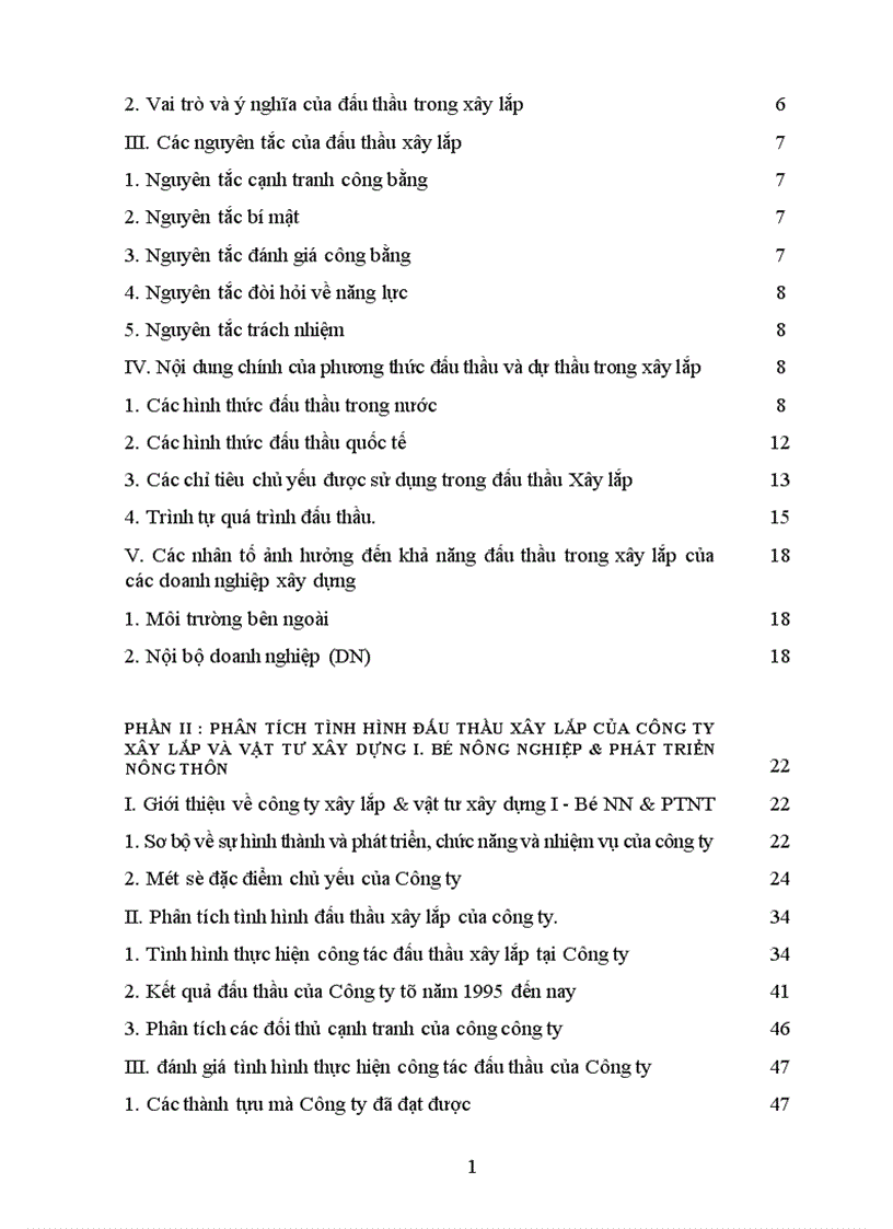 image for page Một số biện pháp nhằm nâng cao khả năng thắng thầu xây lắp ở Công ty Xây lắp Vật tư xây dựng I Bộ Nông nghiệp Phát triển Nông thôn 1