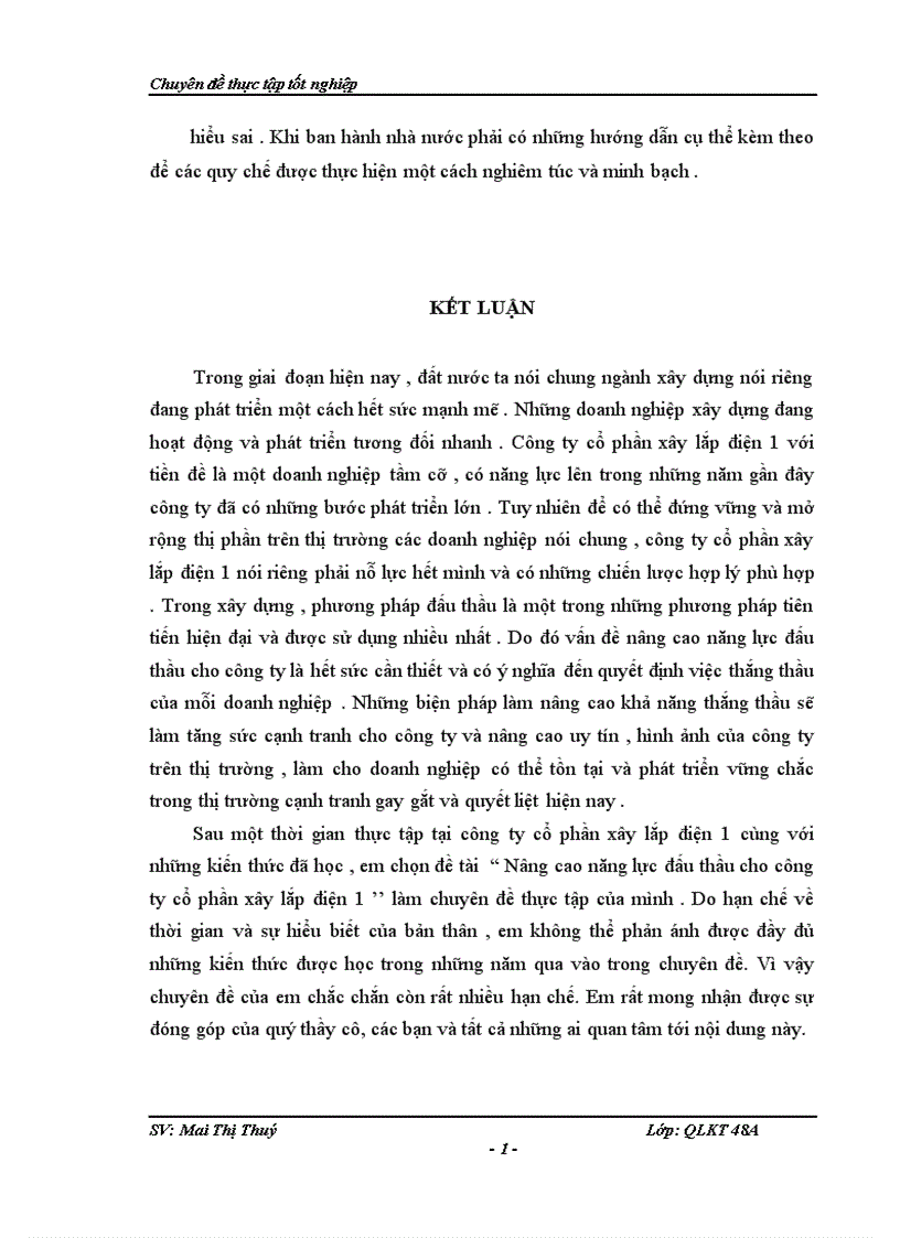 image for page Nâng cao năng lực đấu thầu cho công ty cổ phần xây lắp điện 1 1