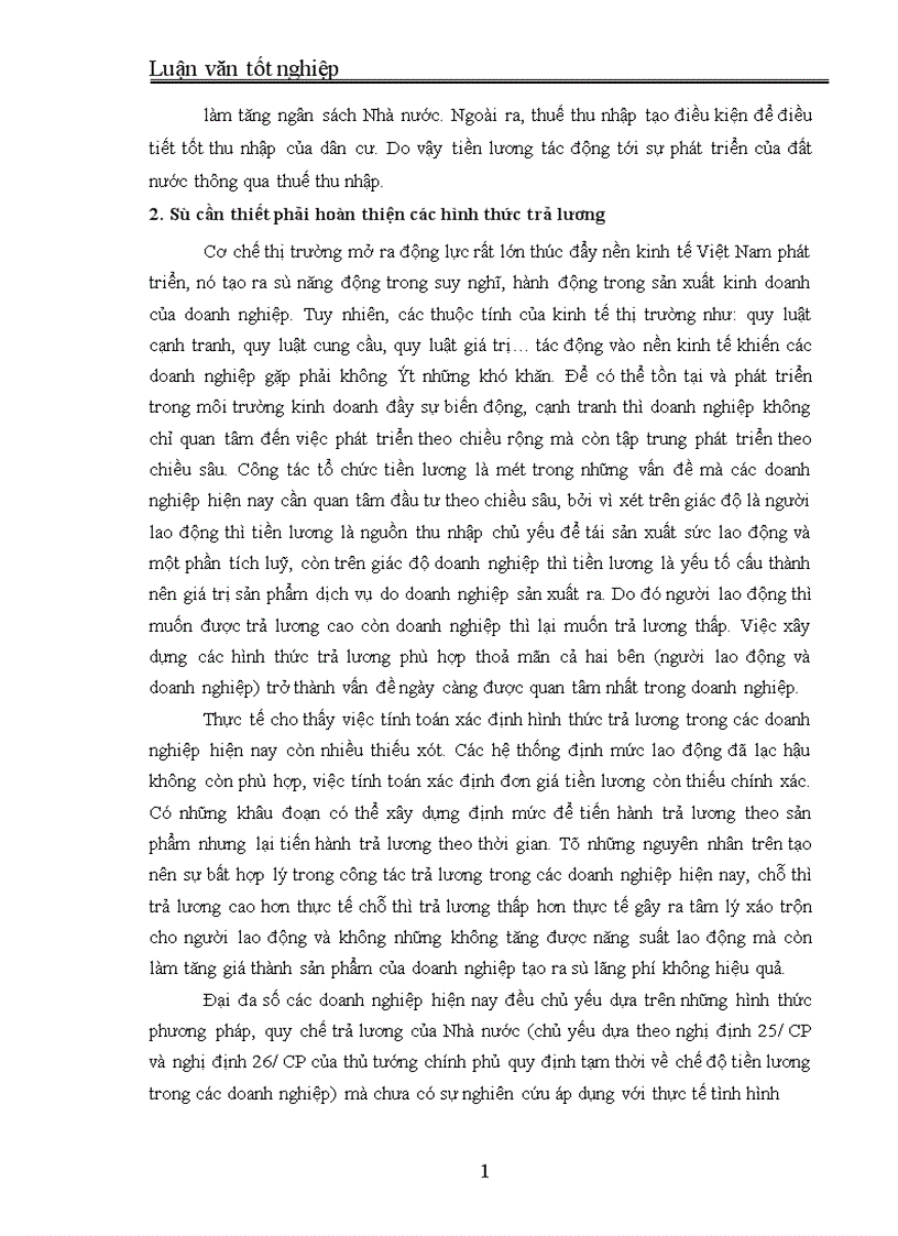 image for page Những giải pháp nhằm cải tiến các hình thức trả lương tại Công ty Xây dựng lắp máy điện nước Hà nội 1