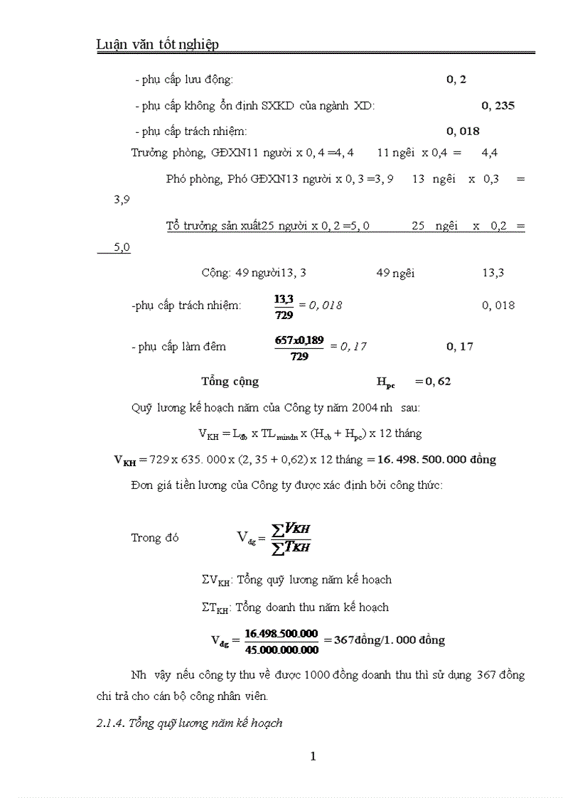 image for page Những giải pháp nhằm cải tiến các hình thức trả lương tại Công ty Xây dựng lắp máy điện nước Hà nội 1