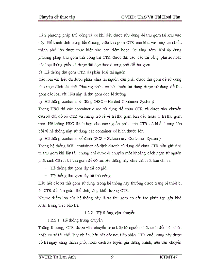 image for page Thực trạng và các giải pháp nâng cao hiệu quả công tác thu gom vận chuyển và xử lý chất thải rắn trên địa bàn quận Hoàng Mai Hà Nội 1
