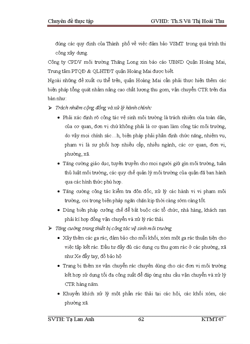 image for page Thực trạng và các giải pháp nâng cao hiệu quả công tác thu gom vận chuyển và xử lý chất thải rắn trên địa bàn quận Hoàng Mai Hà Nội 1