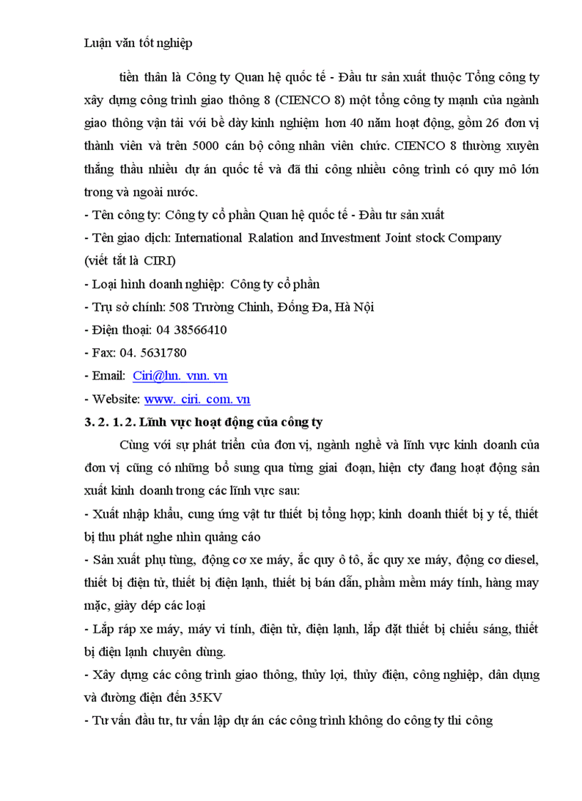 image for page Vận dụng một số phương pháp thống kê phân tích và dự báo doanh thu của công ty cổ phần quan hệ quốc tế đầu tư sản xuất