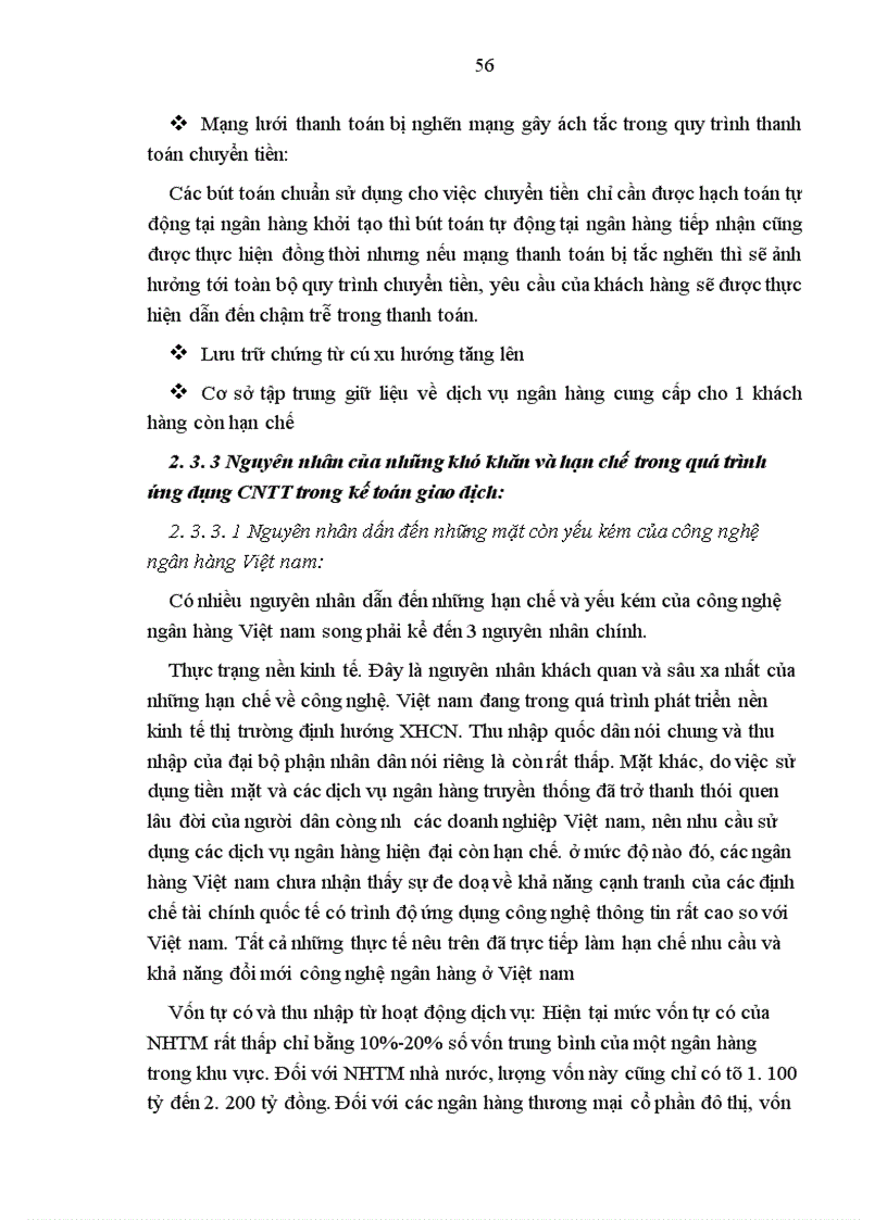 image for page Thực trạng ứng dụng CNTT trong kế toán giao dịch