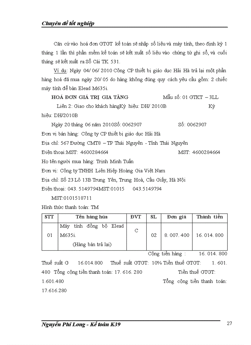 image for page Hoàn thiện kế toán doanh thu bán hàng và xác định kết quả kinh doanh tại Công ty TNHH Liên Hiệp Hoàng Gia Việt Nam 1