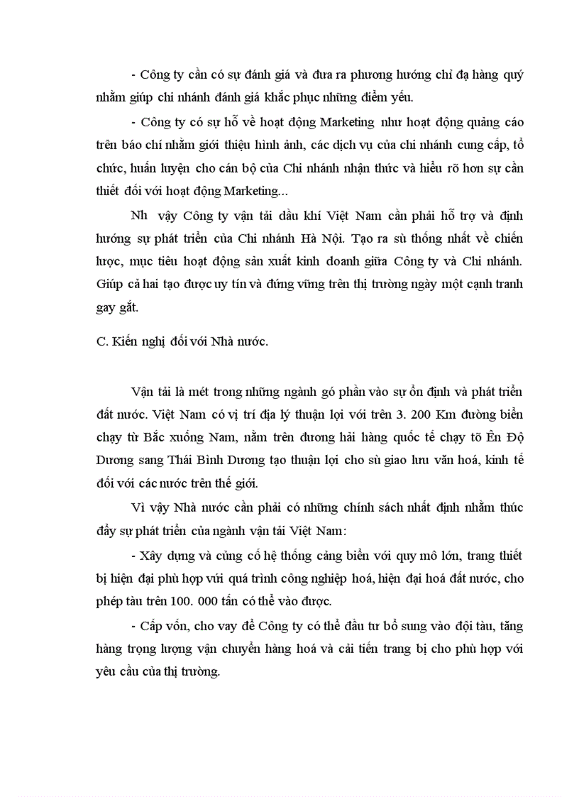 image for page Thực trạng và giải pháp hoạt động Marketing dịch vụ vận tải biển của Công ty vận tải dầu khí Việt Nam chi nhánh Hà Nội 1