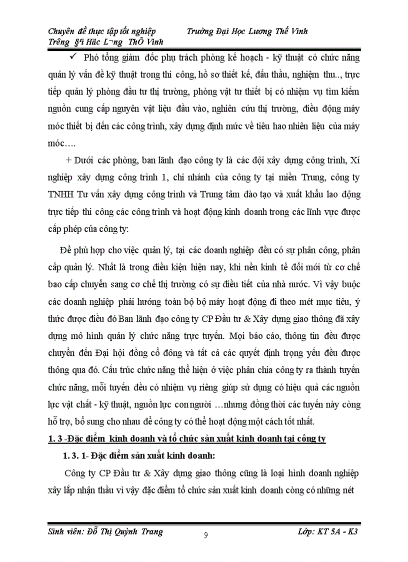 image for page Hoàn thiện kế toán chi phí sản xuất và tính giá thành sản phẩm xây lắp tại Công ty Cổ phần Đầu tư Xây dựng Giao thông 1