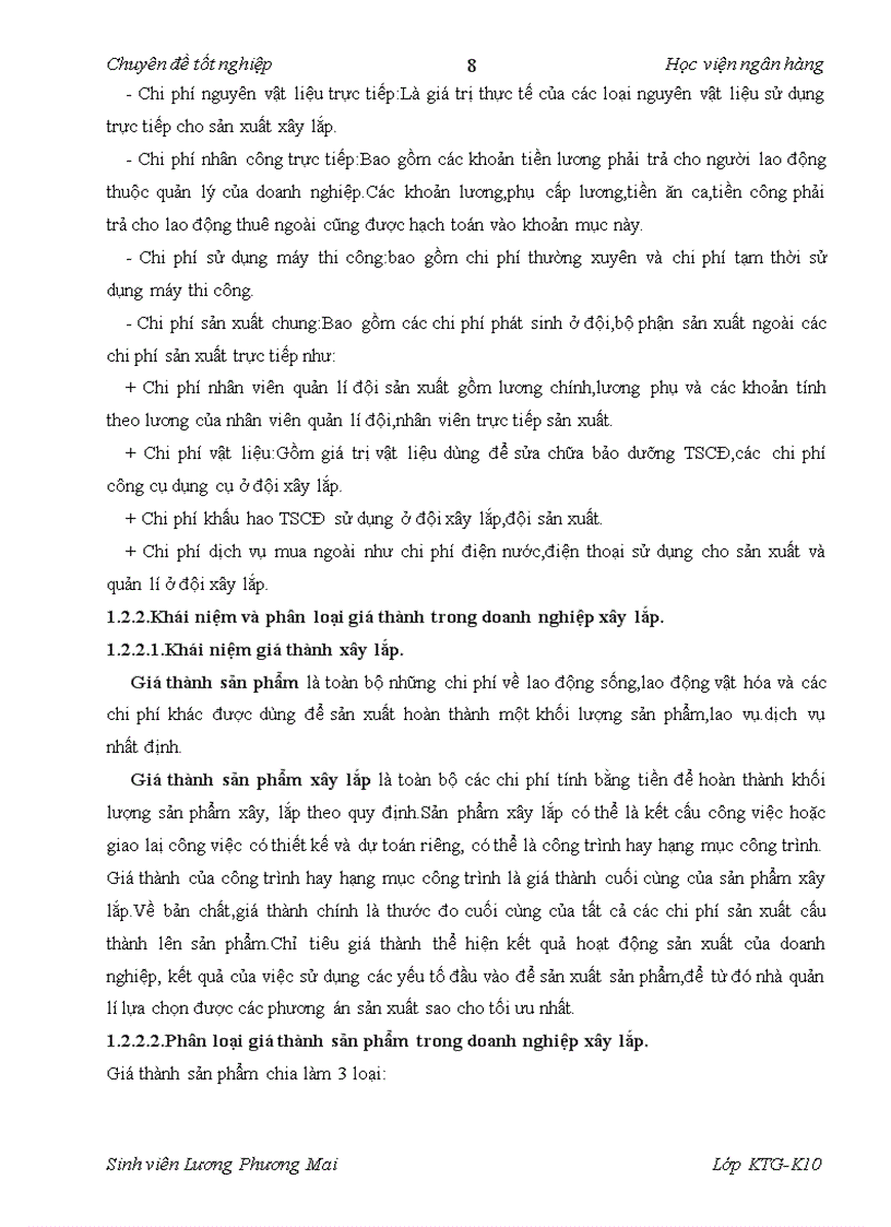 image for page Kế toán tập hợp chi phí sản xuất và tính giá thành sản phẩm xây lắp ở Chi nhánh công ty cổ phần xây lắp và sản xuất công nghiệp xí nghiệp xây lắp và thi công cơ giới 1