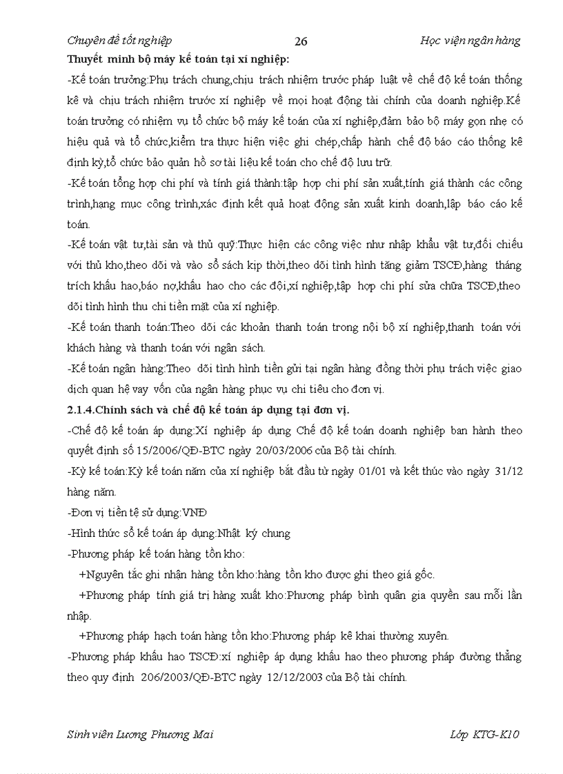 image for page Kế toán tập hợp chi phí sản xuất và tính giá thành sản phẩm xây lắp ở Chi nhánh công ty cổ phần xây lắp và sản xuất công nghiệp xí nghiệp xây lắp và thi công cơ giới 1