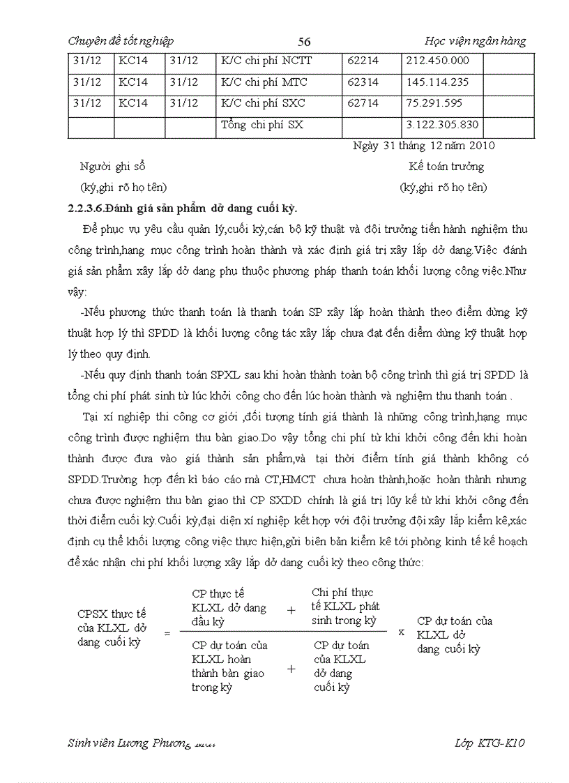 image for page Kế toán tập hợp chi phí sản xuất và tính giá thành sản phẩm xây lắp ở Chi nhánh công ty cổ phần xây lắp và sản xuất công nghiệp xí nghiệp xây lắp và thi công cơ giới 1