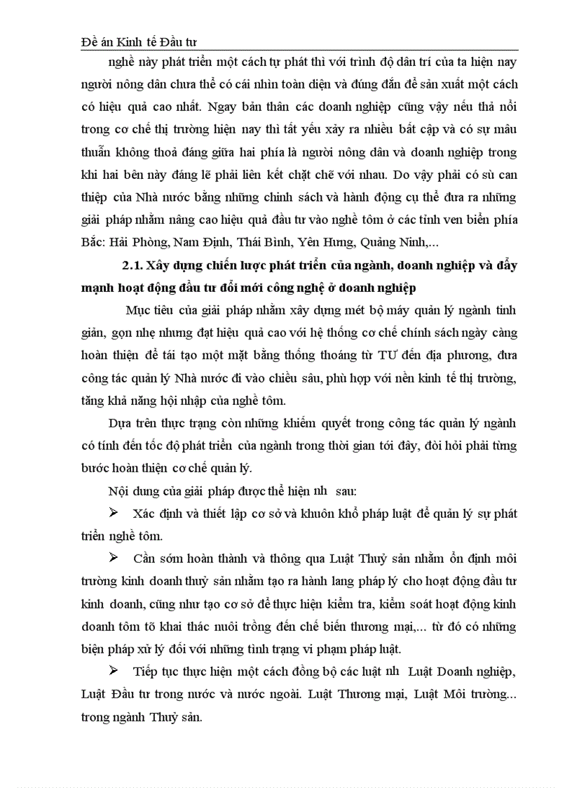 image for page Đầu tư phát triển lĩnh vực nuôi tôm ở các tỉnh ven biển phía Bắc 1