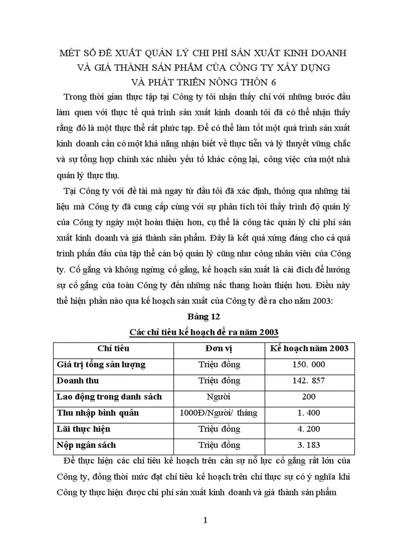 image for page Quản lý chi phí sản xuất kinh doanh và giá thành sản phẩm tại Công ty Xây Dựng và Phát Triển Nông Thôn 6 1