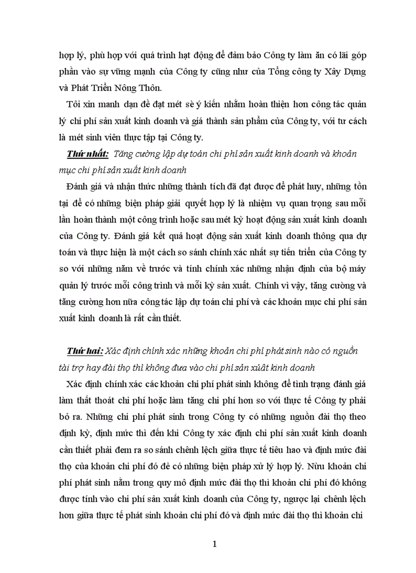 image for page Quản lý chi phí sản xuất kinh doanh và giá thành sản phẩm tại Công ty Xây Dựng và Phát Triển Nông Thôn 6 1