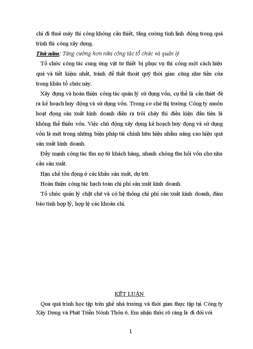 image for page Quản lý chi phí sản xuất kinh doanh và giá thành sản phẩm tại Công ty Xây Dựng và Phát Triển Nông Thôn 6 1