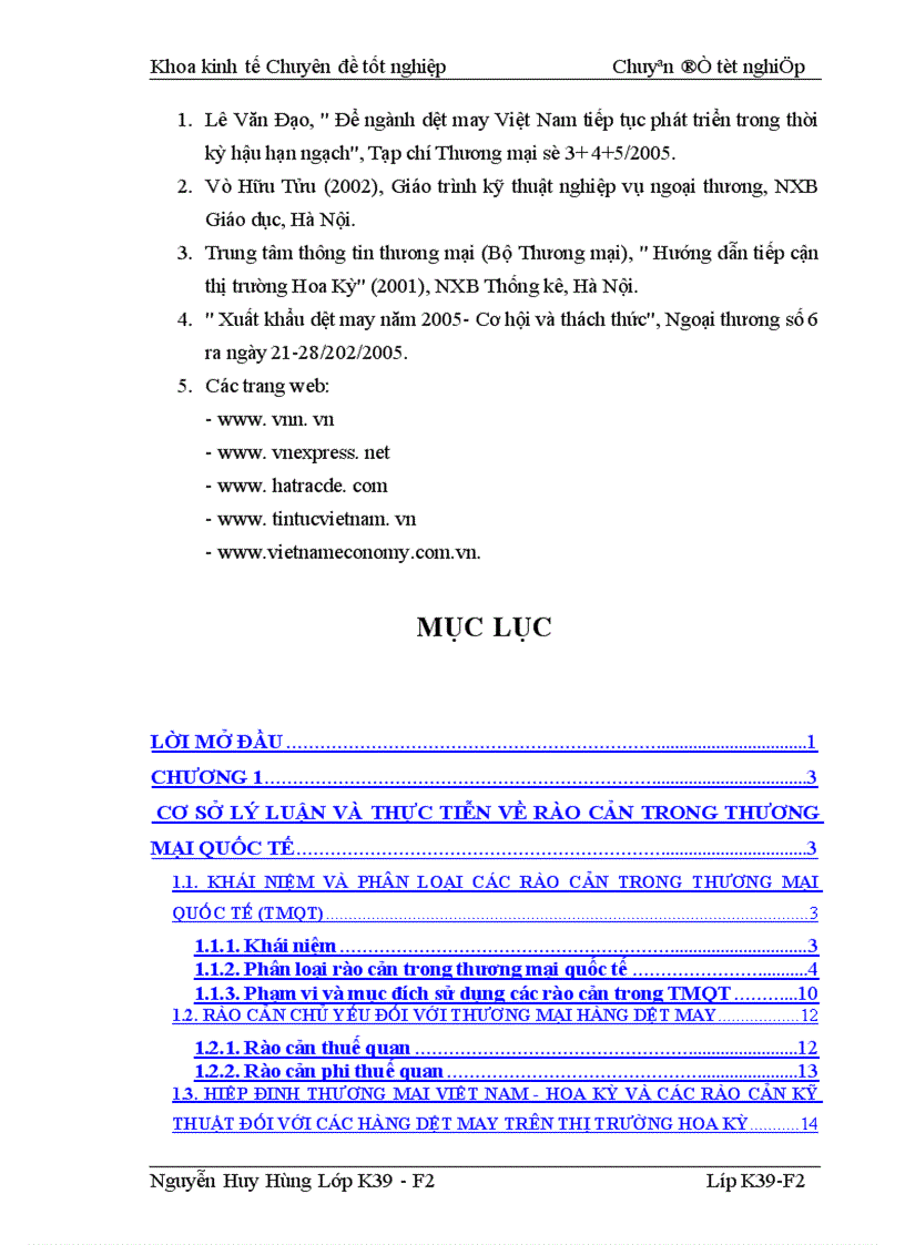 image for page Các biện pháp vượt rào cản đối với hàng dệt may vào thị trường Hoa Kỳ khi Việt Nam gia nhập WTO 1