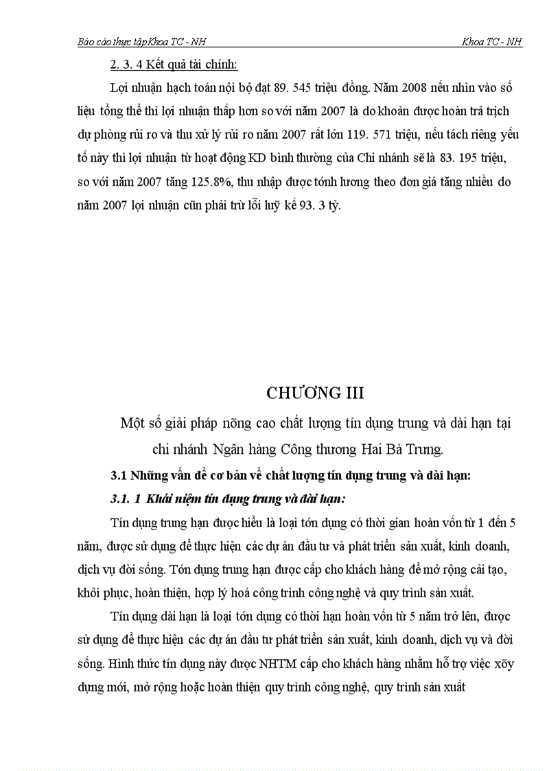image for page Một số giải pháp nâng cao chất lượng tín dụng trung và dài hạn tại chi nhánh Ngân hàng Công thương Hai Bà Trưng