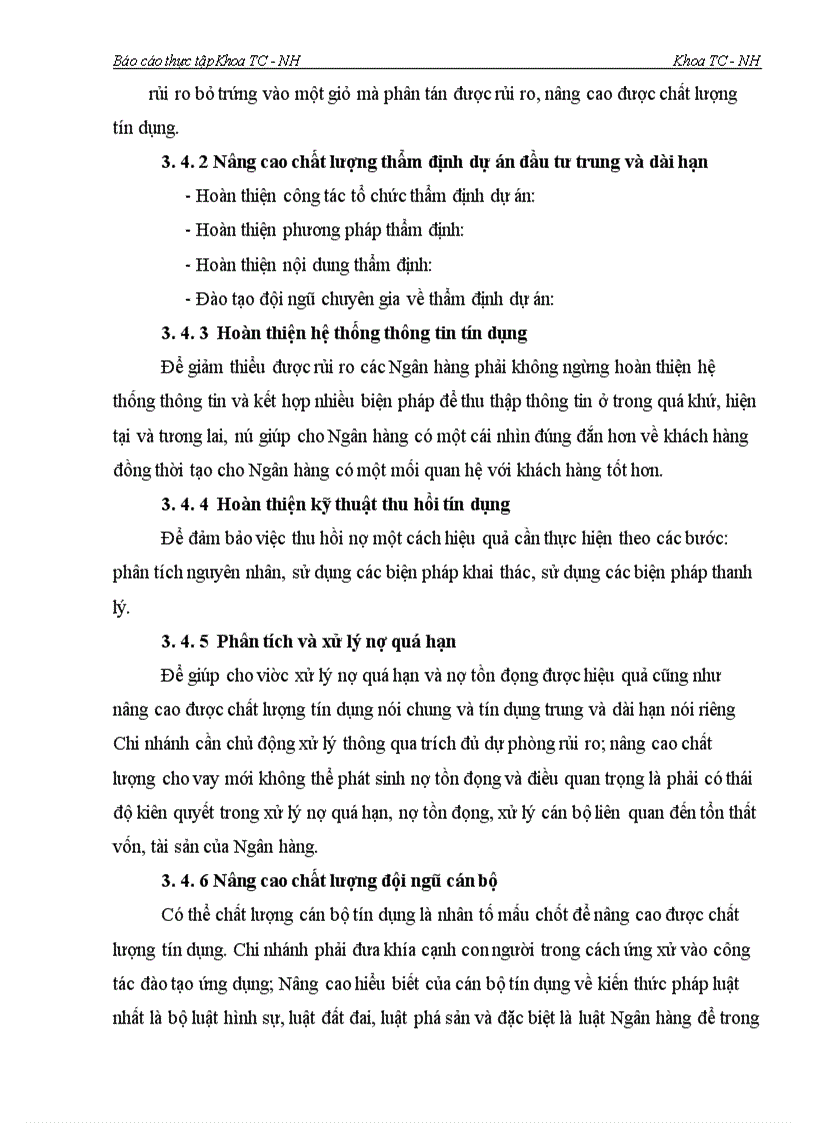 image for page Một số giải pháp nâng cao chất lượng tín dụng trung và dài hạn tại chi nhánh Ngân hàng Công thương Hai Bà Trưng