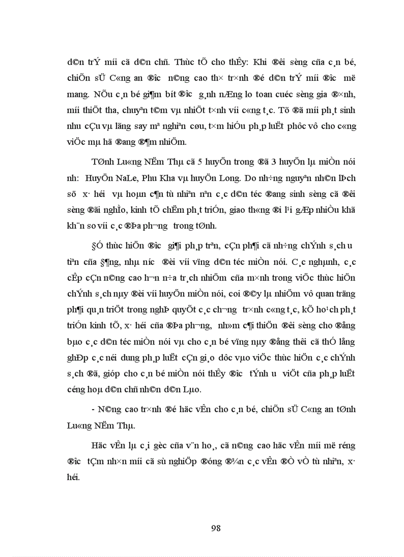 image for page Giáo dục pháp luật đối với cán bộ chiến sĩ công an tỉnh Luông Nậm Thà Cộng hoà Dân chủ Nhân dân Lào