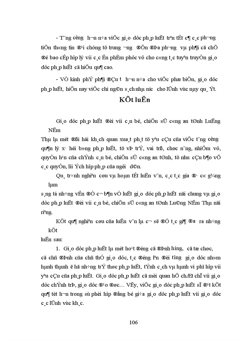 image for page Giáo dục pháp luật đối với cán bộ chiến sĩ công an tỉnh Luông Nậm Thà Cộng hoà Dân chủ Nhân dân Lào