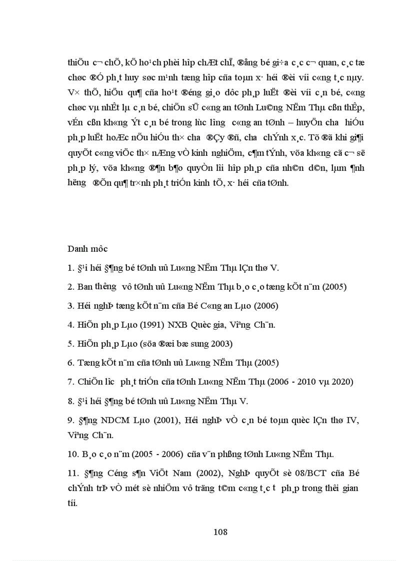 image for page Giáo dục pháp luật đối với cán bộ chiến sĩ công an tỉnh Luông Nậm Thà Cộng hoà Dân chủ Nhân dân Lào