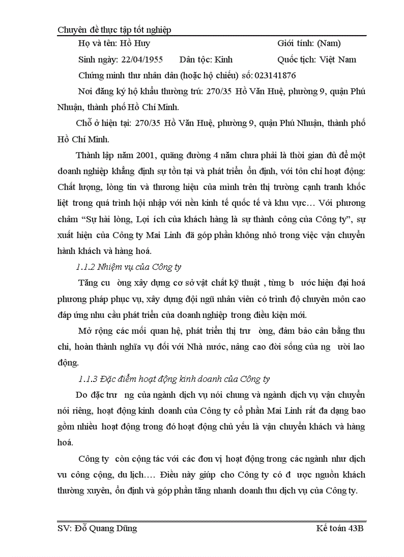 image for page Hoàn thiện hạch toán Doanh thu xác định kết quả kinh doanh tại Công ty Cổ phần Mai Linh Hà Nội 1