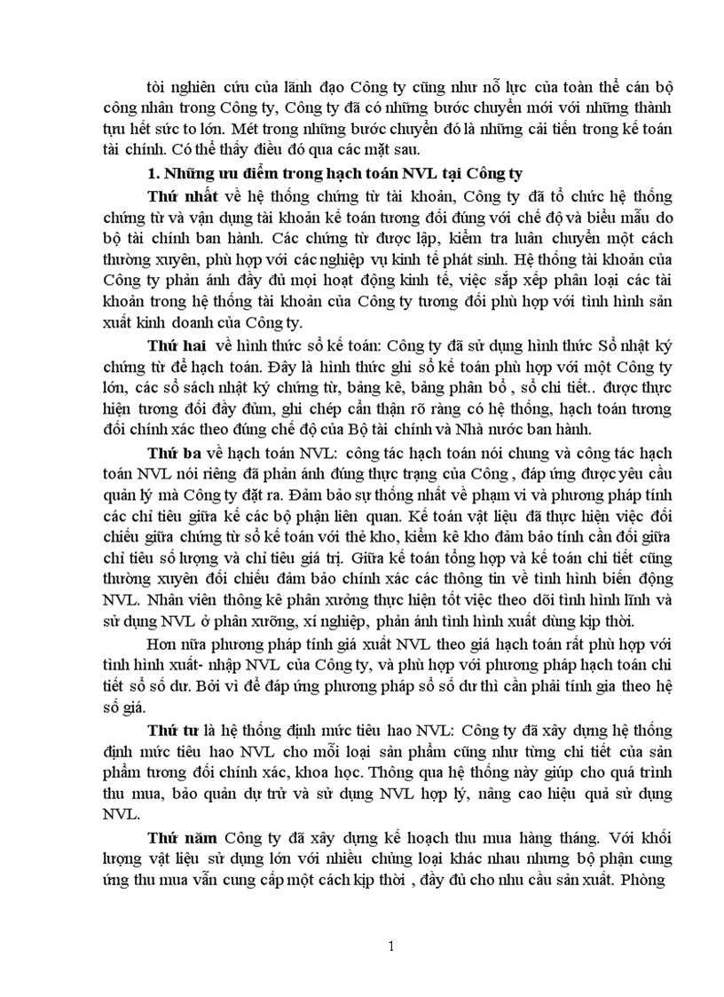 image for page Hoàn thiện công tác hạch toán nguyên vật liệu với việc tăng cường hiệu quả sử dụng nguyên vật liệu tại Công ty cơ khí ô tô 1 5 1
