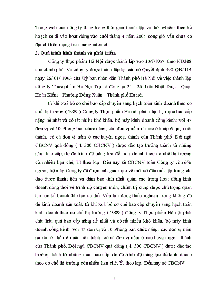 image for page Nâng cao hiệu quả áp dụng HACCP nhằm cải thiện chất lượng sản phẩm tại công ty thực phẩm Hà Nội 1