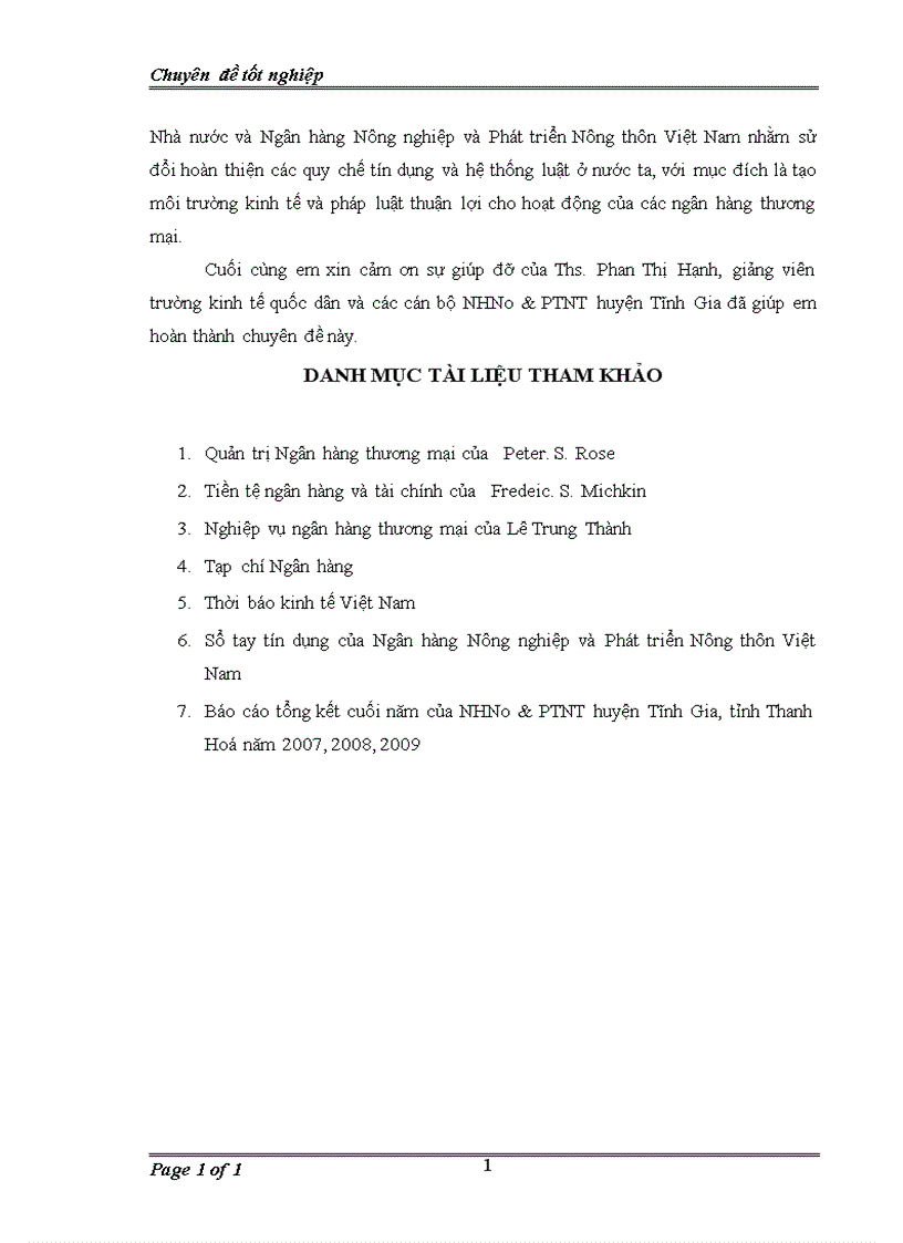 image for page Giải pháp phòng ngừa và hạn chế rủi ro tín dụng tại Ngân hàng Nông nghiệp và phát triển nông thôn Việt Nam chi nhánh huyện Tĩnh Gia tỉnh Thanh Hoá