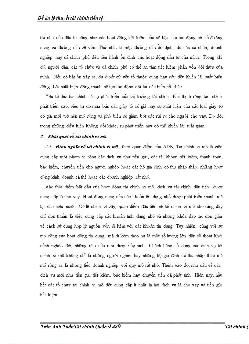 image for page Chính sách lãi suất áp dụng trong họat động tài chính vi mô ở việt nam