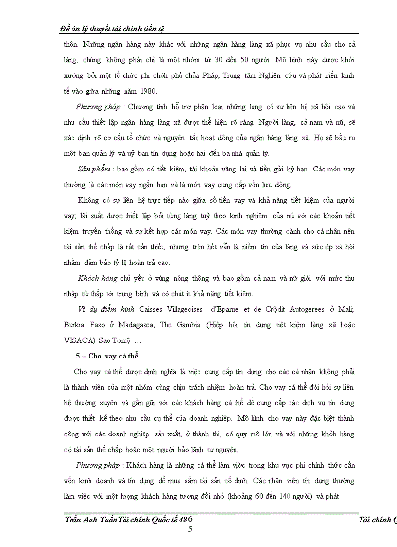 image for page Chính sách lãi suất áp dụng trong họat động tài chính vi mô ở việt nam