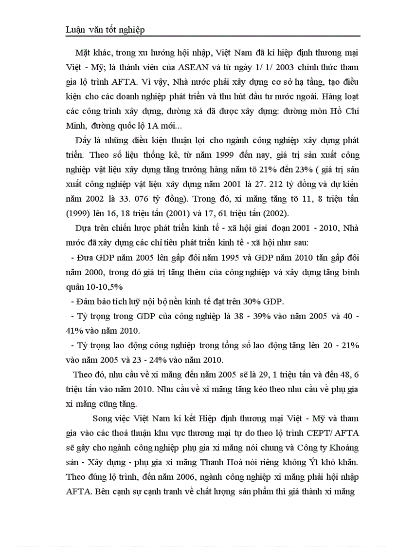 image for page Hoạch định chiến lược của Công ty Xi măng và xây dựng công trình Lạng Sơn 1