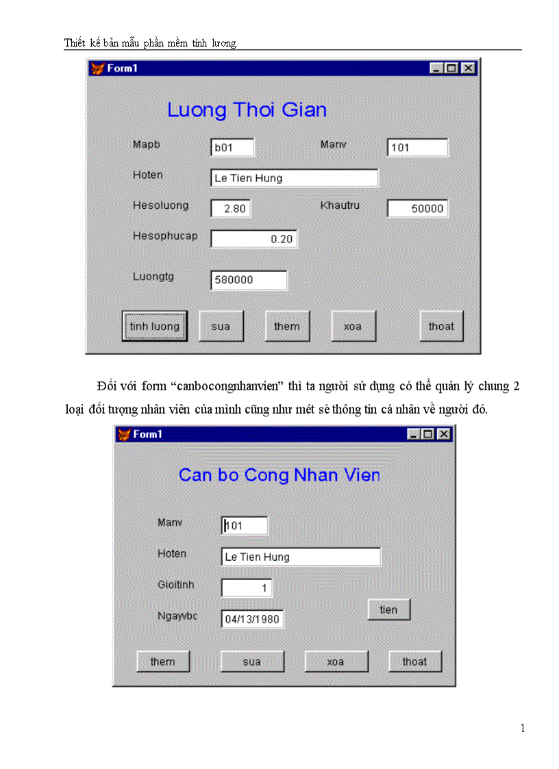 image for page Thiết kế bản mẫu phần mềm tính lương 1