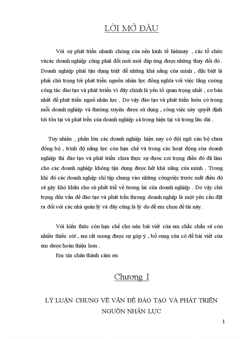 image for page Thực trạng và các giải pháp cho công tác đào tạo và phát triển nguồn nhân lực trong doanh nghiệp 1