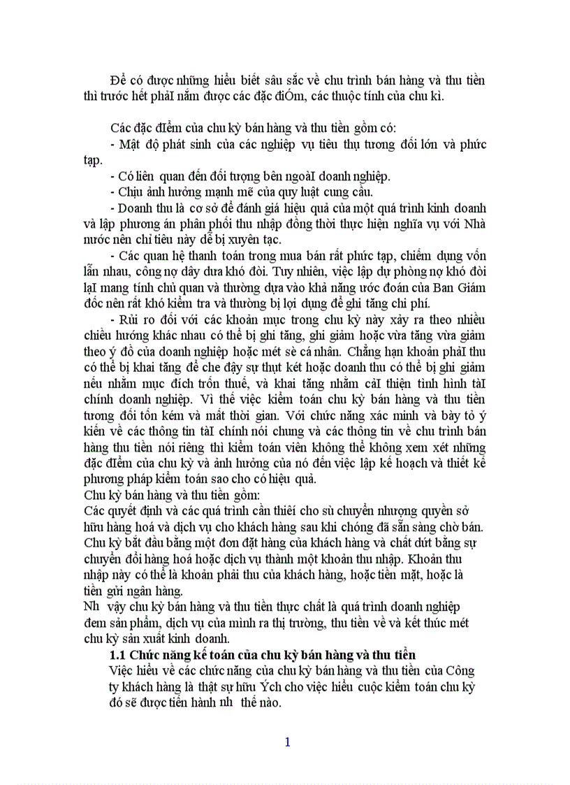 image for page Kiểm toán chu kỳ bán hàng và thu tiền trong một cuộc kiểm toán báo cáo tài chính 1