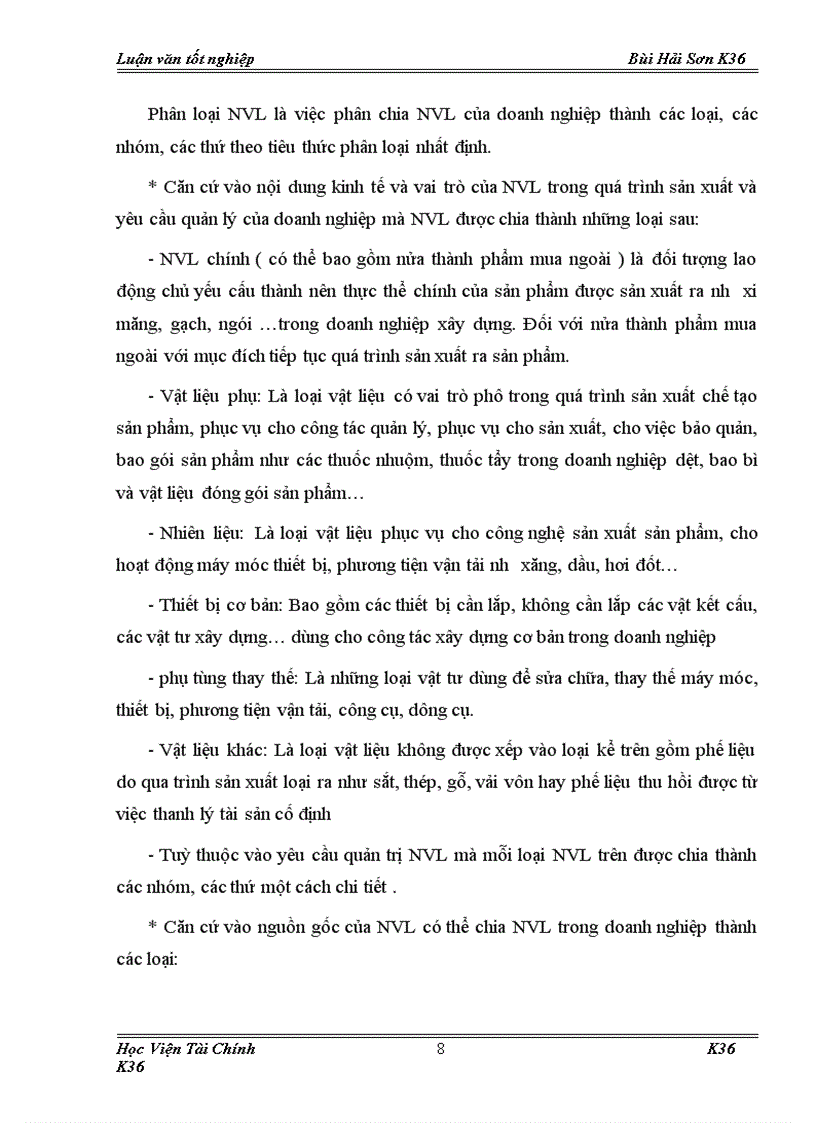 image for page Tổ chức công tác kế toán nguyên vật liệu ở Công ty TNHH Khánh vân 1