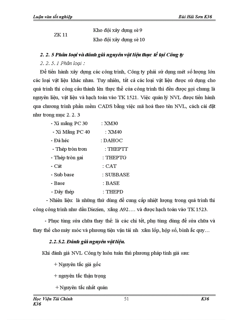 image for page Tổ chức công tác kế toán nguyên vật liệu ở Công ty TNHH Khánh vân 1