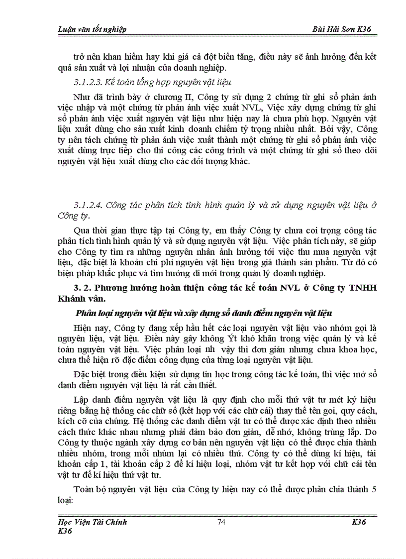 image for page Tổ chức công tác kế toán nguyên vật liệu ở Công ty TNHH Khánh vân 1