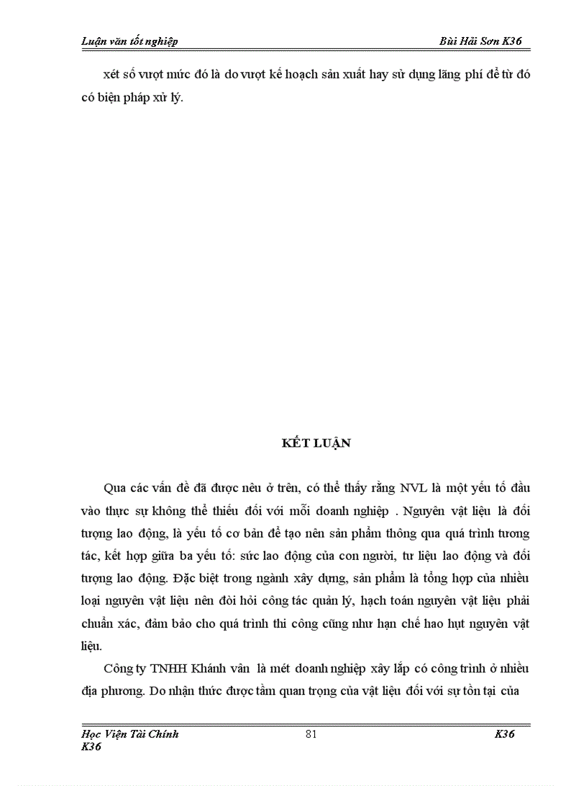 image for page Tổ chức công tác kế toán nguyên vật liệu ở Công ty TNHH Khánh vân 1