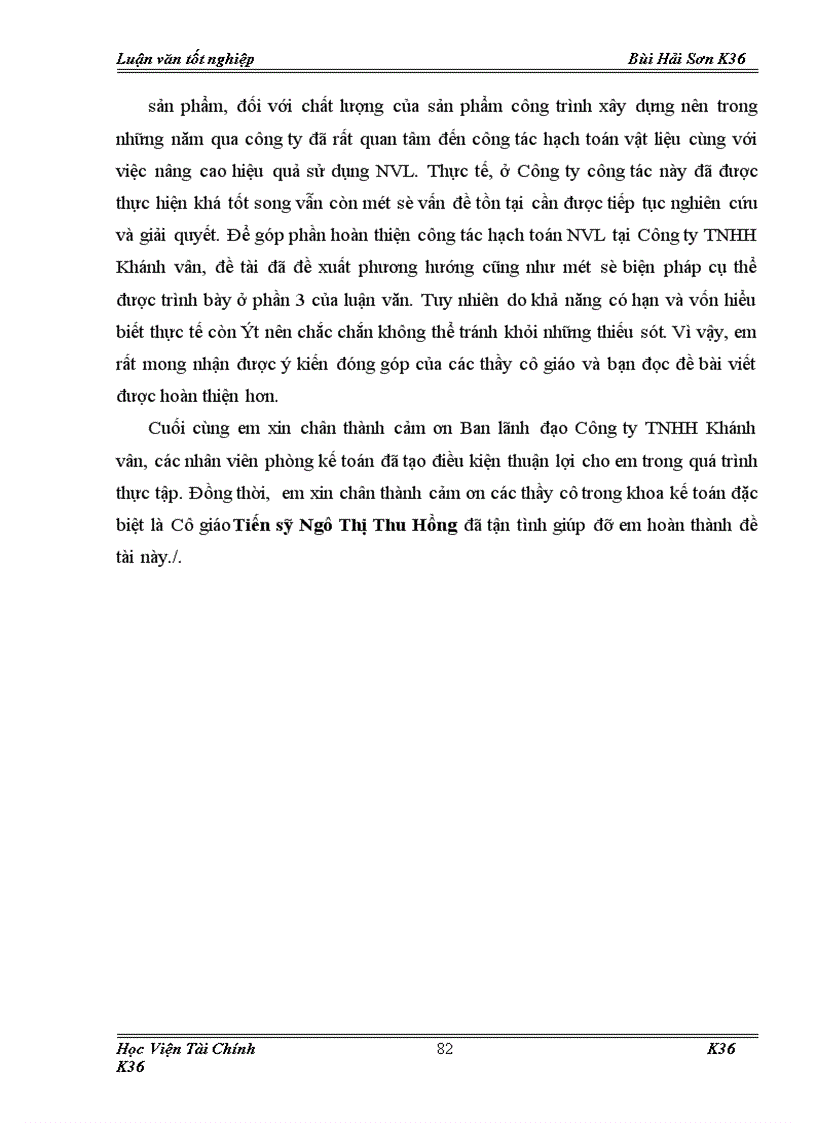 image for page Tổ chức công tác kế toán nguyên vật liệu ở Công ty TNHH Khánh vân 1