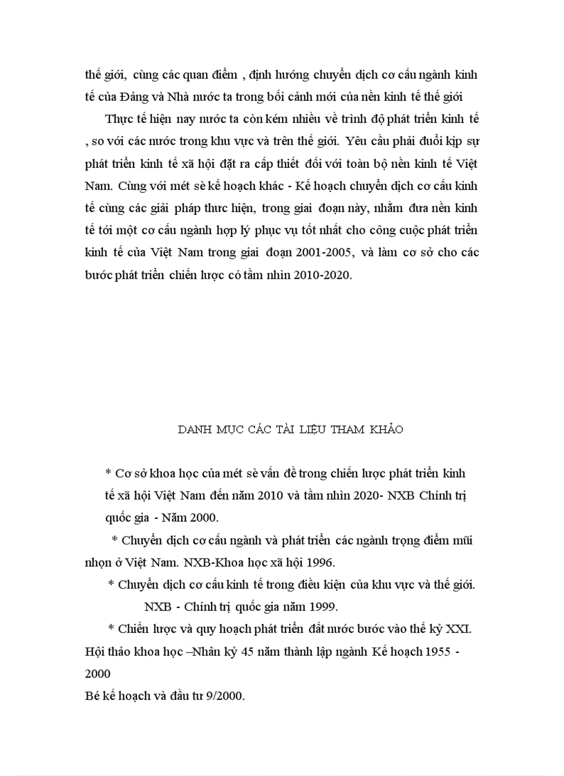 image for page Những giải pháp chủ yếu nhằm thực hiện kế hoạch chuyển dịch cơ cấu ngành kinh tế thời kỳ 2001 2005 ở Việt Nam