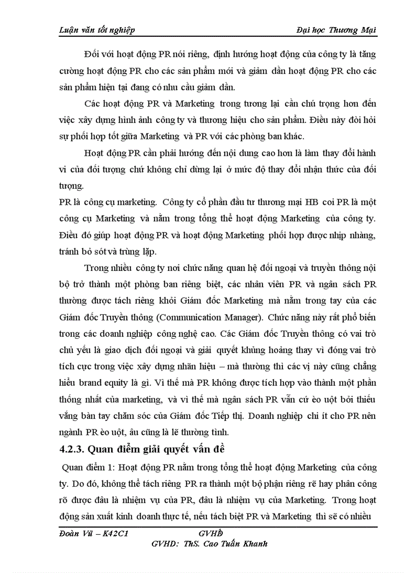 image for page Một số giải pháp nâng cao hoạt động PR của Công ty Cổ phần Đầu tư Thương Mại HB tại Miền Bắc 1