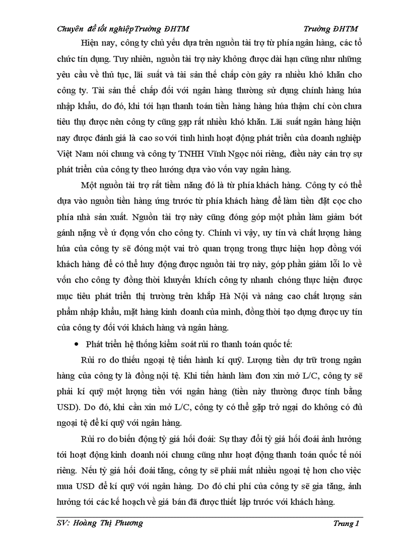 image for page Hạn chế rủi ro trong thanh toán quốc tế theo phương thức tín dụng chứng từ khi nhập khẩu hàng gia dụng từ thị trường Hàn Quốc tại công ty TNHH Vĩnh Ngọc